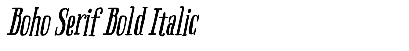 Boho Serif Bold Italic